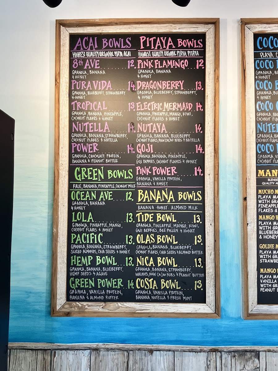 Playa Bowls Menu-1